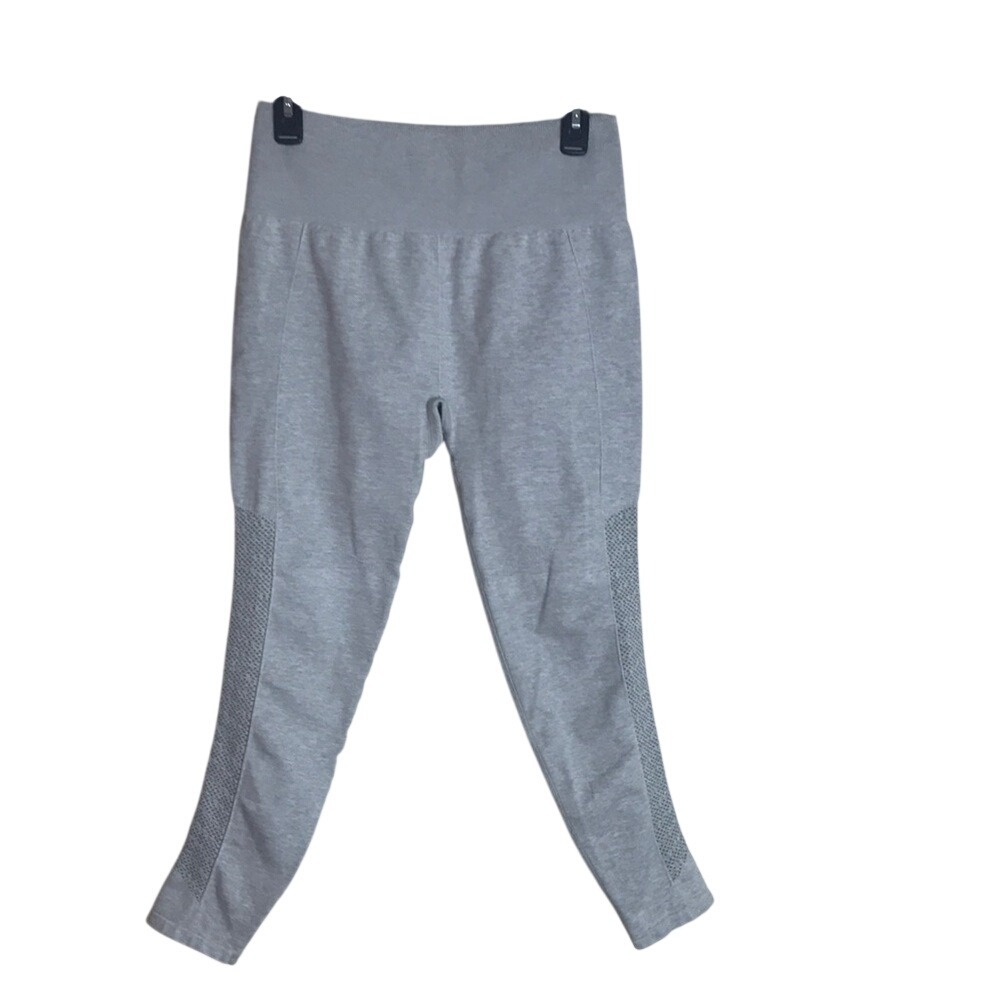 Fabletics Women's High Waisted Seamless Mesh Panel Leggings Gray Size M